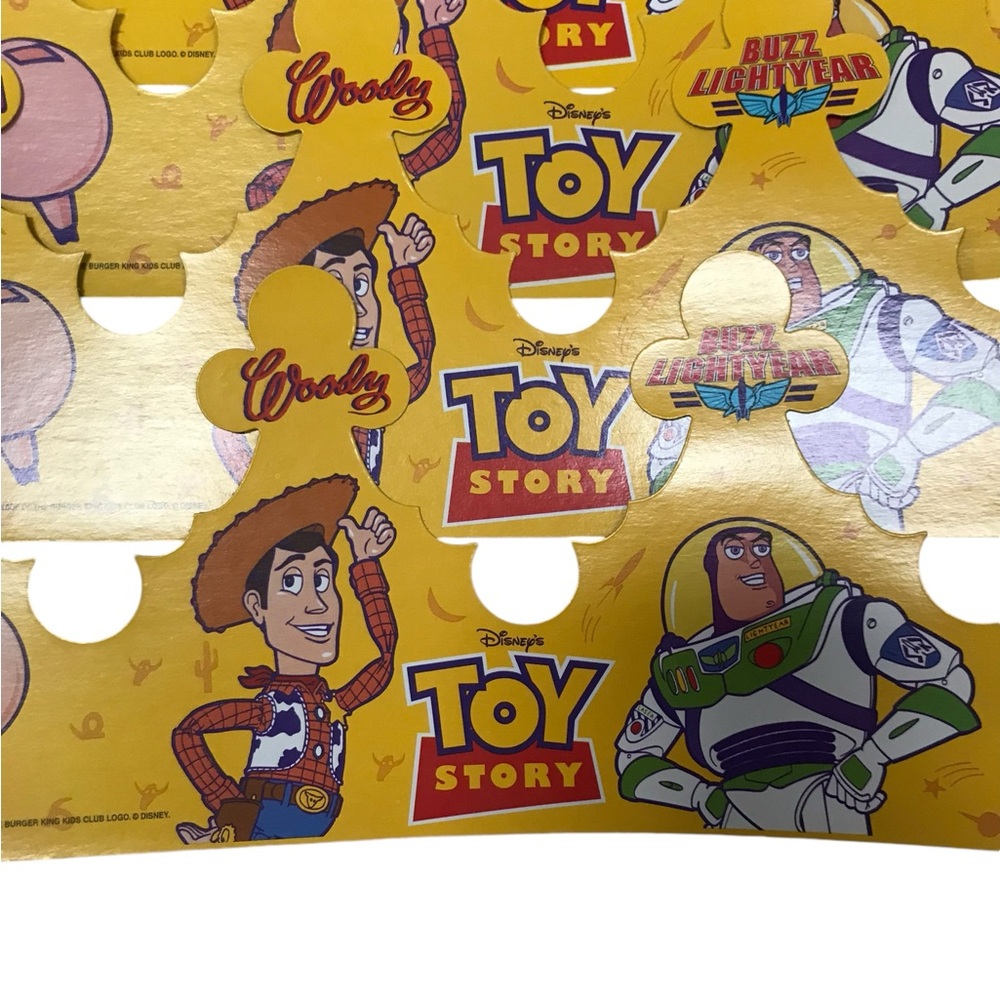 Lot of 7 Vintage 90s Toy Story Burger King Crowns - Picture 3 of 4